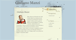 Desktop Screenshot of giulianomanzi.it