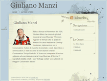 Tablet Screenshot of giulianomanzi.it